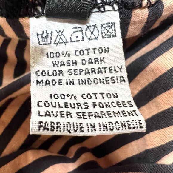 House of the Gods Nirvana Kurt Cobain Tee Women M Peach Stripe Band Y2K NWT - Picture 7 of 11